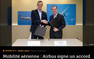 Mobilité aérienne : Airbus signe un accord avec la CAAS