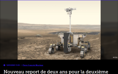 Nouveau report de deux ans pour la deuxième mission ExoMars