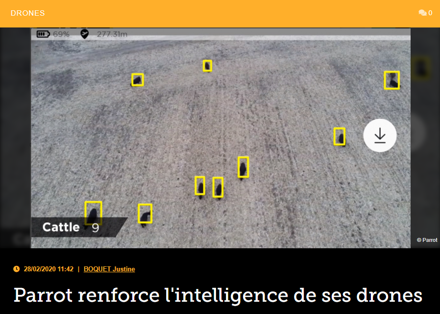 Parrot renforce l’intelligence de ses drones