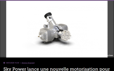 Sky Power lance une nouvelle motorisation pour drones