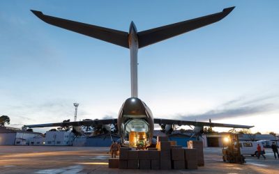 [L&rsquo;image du jour] Airbus livre des masques à l&rsquo;Espagne avec un A440M – Image du jour