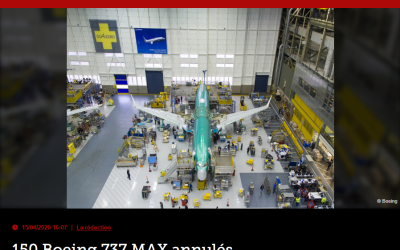 150 Boeing 737 MAX annulés