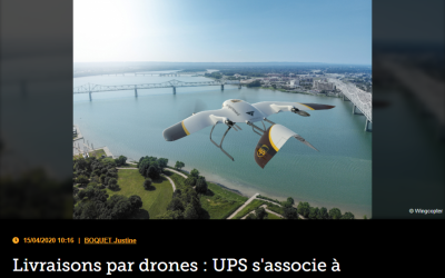 Livraisons par drones : UPS s&rsquo;associe à Wingcopter