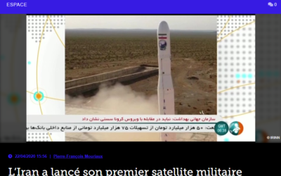 L’Iran a lancé son premier satellite militaire