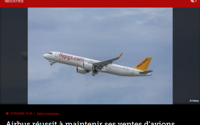 Airbus réussit à maintenir ses ventes d&rsquo;avions