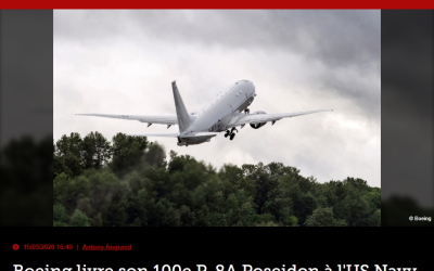 Boeing livre son 100e P-8A Poseidon à l’US Navy
