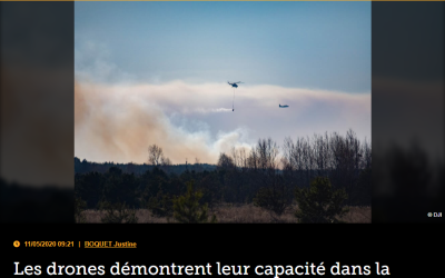 Les drones démontrent leur capacité dans la gestion d’incendie