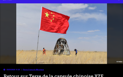Retour sur Terre de la capsule chinoise XZF