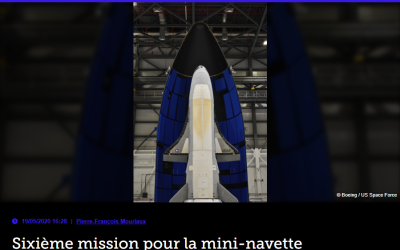 Sixième mission pour la mini-navette automatique X37B de l’armée américaine
