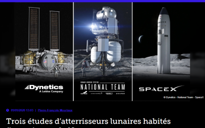 Trois études d’atterrisseurs lunaires habités financées par la Nasa