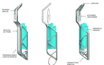COVID-19 : VOLUM-e présente HOOK-e, un outil multi-actions permettant la réalisation de gestes quotidiens sans contact direct avec des surfaces potentiellement contaminées