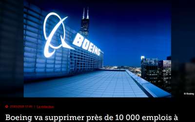 Boeing va supprimer près de 10 000 emplois à Seattle