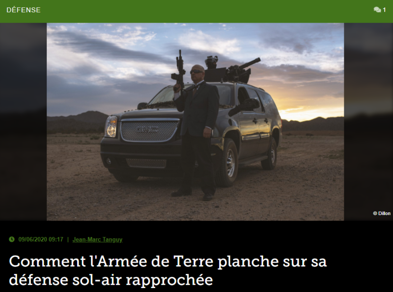 Comment l’Armée de Terre planche sur sa défense sol-air rapprochée