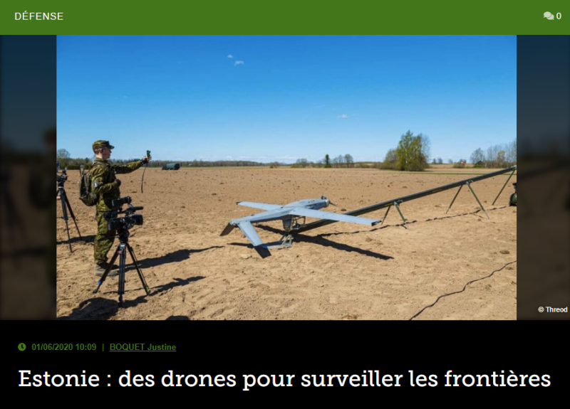 Estonie : des drones pour surveiller les frontières