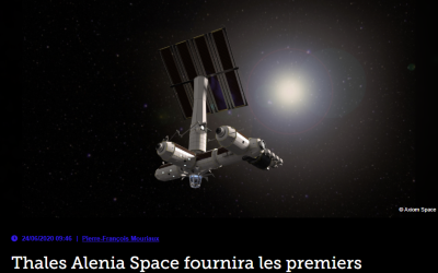 Thales Alenia Space fournira les premiers modules de la station commerciale Axiom