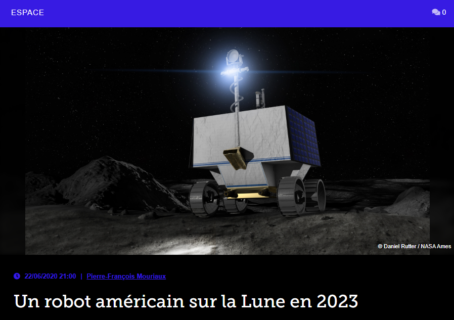 Un robot américain sur la Lune en 2023