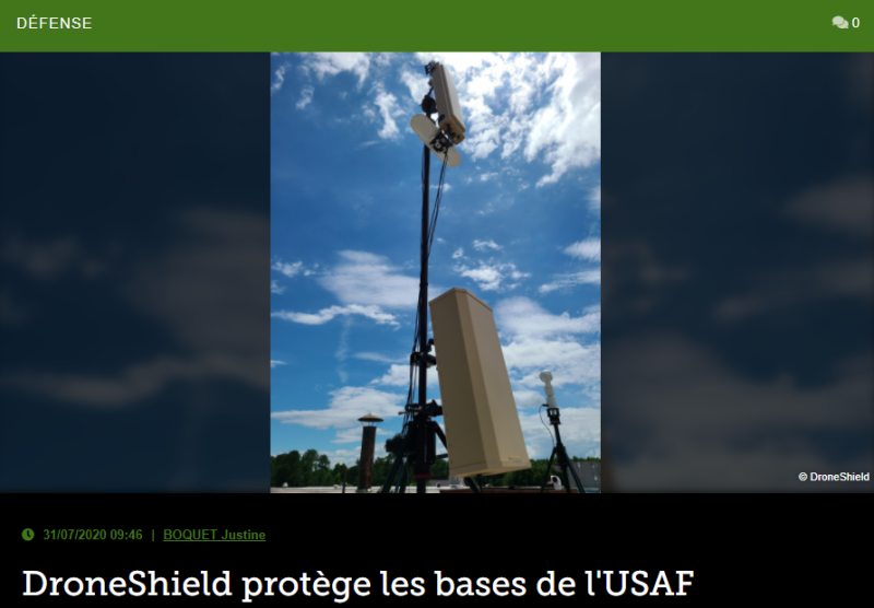 DroneShield protège les bases de l’USAF