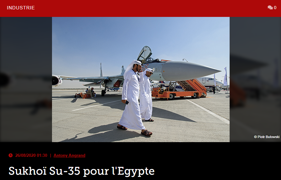 Sukhoï Su-35 pour l’Egypte
