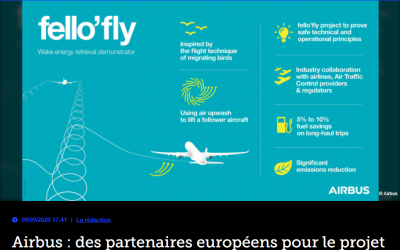 Airbus : des partenaires européens pour le projet « fello&rsquo;fly »