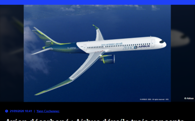 Avion décarboné : Airbus dévoile trois concepts