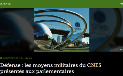 Défense : les moyens militaires du CNES présentés aux parlementaires