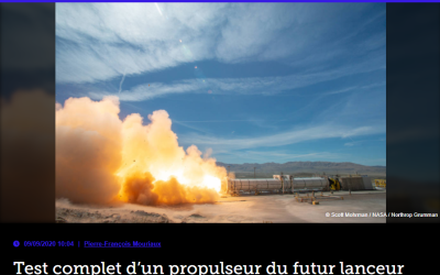 Test complet d’un propulseur du futur lanceur lunaire américain