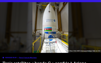 Trois satellites « bande C » confiés à Ariane