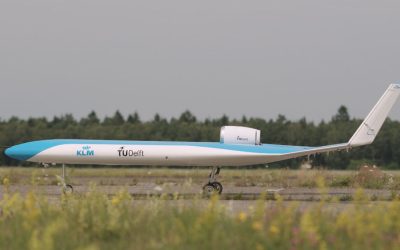 Décollage réussi pour la maquette du « Flying-V », l’avion façon aile volante de KLM – L’Usine Aéro