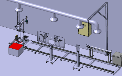 Un banc feu au kérosène élaboré au Test Center du Groupe 6NAPSE