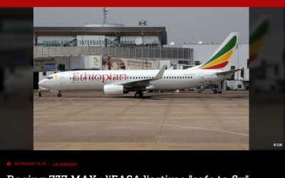 Boeing 737 MAX : l&rsquo;EASA l&rsquo;estime « safe to fly »