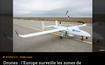 Drones : l&rsquo;Europe surveille les zones de souveraineté françaises