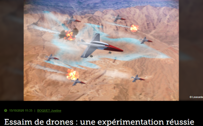 Essaim de drones : une expérimentation réussie pour Leonardo et la Royal Air Force