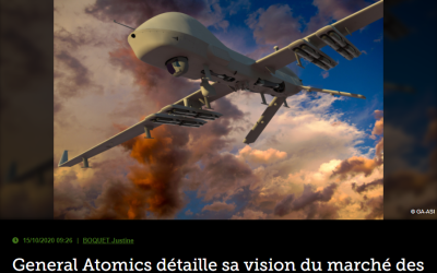 General Atomics détaille sa vision du marché des drones Male