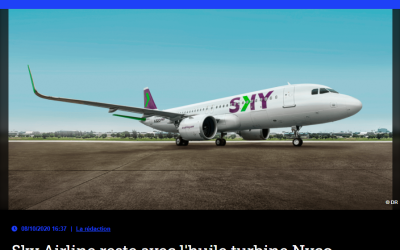 Sky Airline reste avec l&rsquo;huile turbine Nyco
