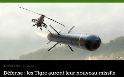 Défense : les Tigre auront leur nouveau missile air-sol MBDA