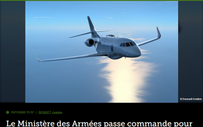 Le Ministère des Armées passe commande pour sept Falcon 2000 Albatros