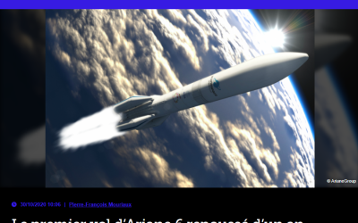 Le premier vol d’Ariane 6 repoussé d’un an