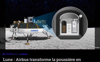 Lune : Airbus transforme la poussière en oxygène