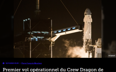 Premier vol opérationnel du Crew Dragon de SpaceX