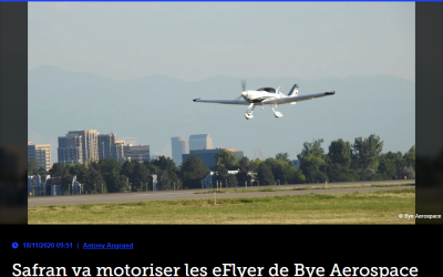 Safran va motoriser les eFlyer de Bye Aerospace avec l&rsquo;ENGINeUS 100