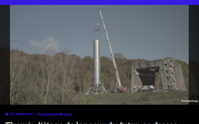 Themis, l’étage de lanceur du futur, se dresse