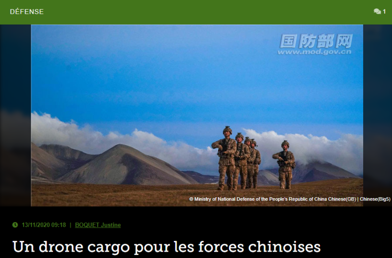 Un drone cargo pour les forces chinoises