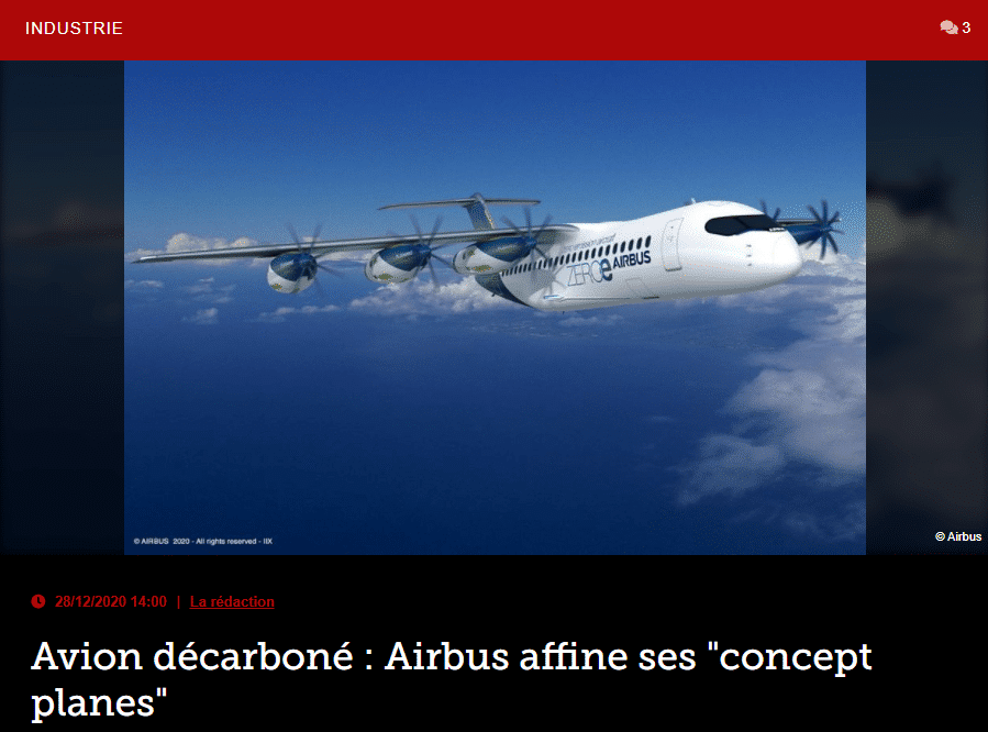 Avion décarboné : Airbus affine ses « concept planes »