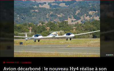 Avion décarboné : le nouveau Hy4 réalise à son tour son premier vol