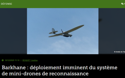 Barkhane : déploiement imminent du système de mini-drones de reconnaissance