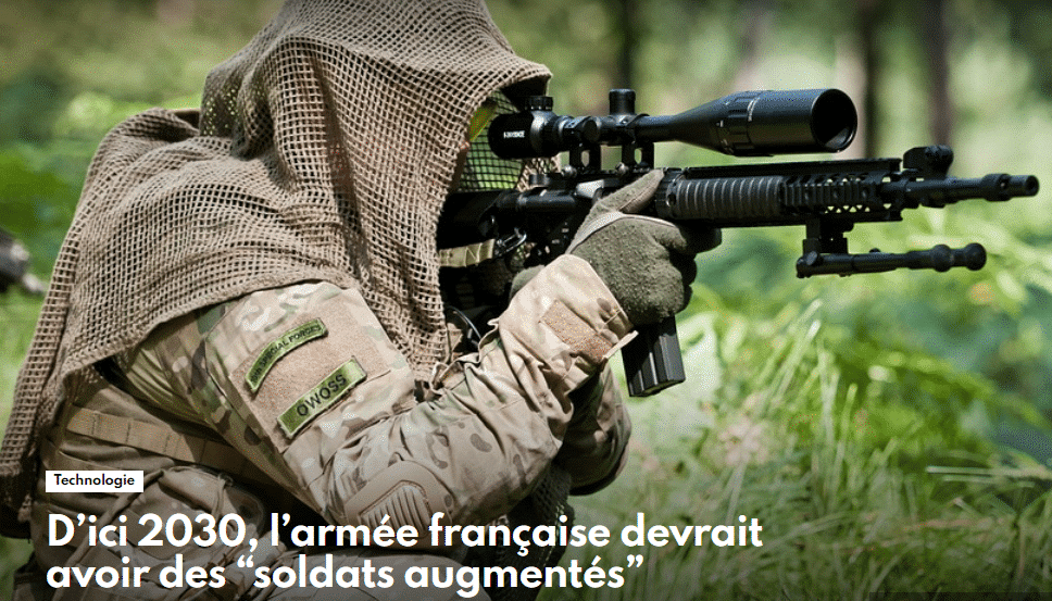 D’ici 2030, l’armée française devrait avoir des « soldats augmentés »