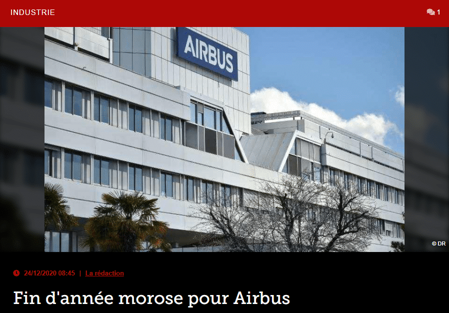 Fin d’année morose pour Airbus