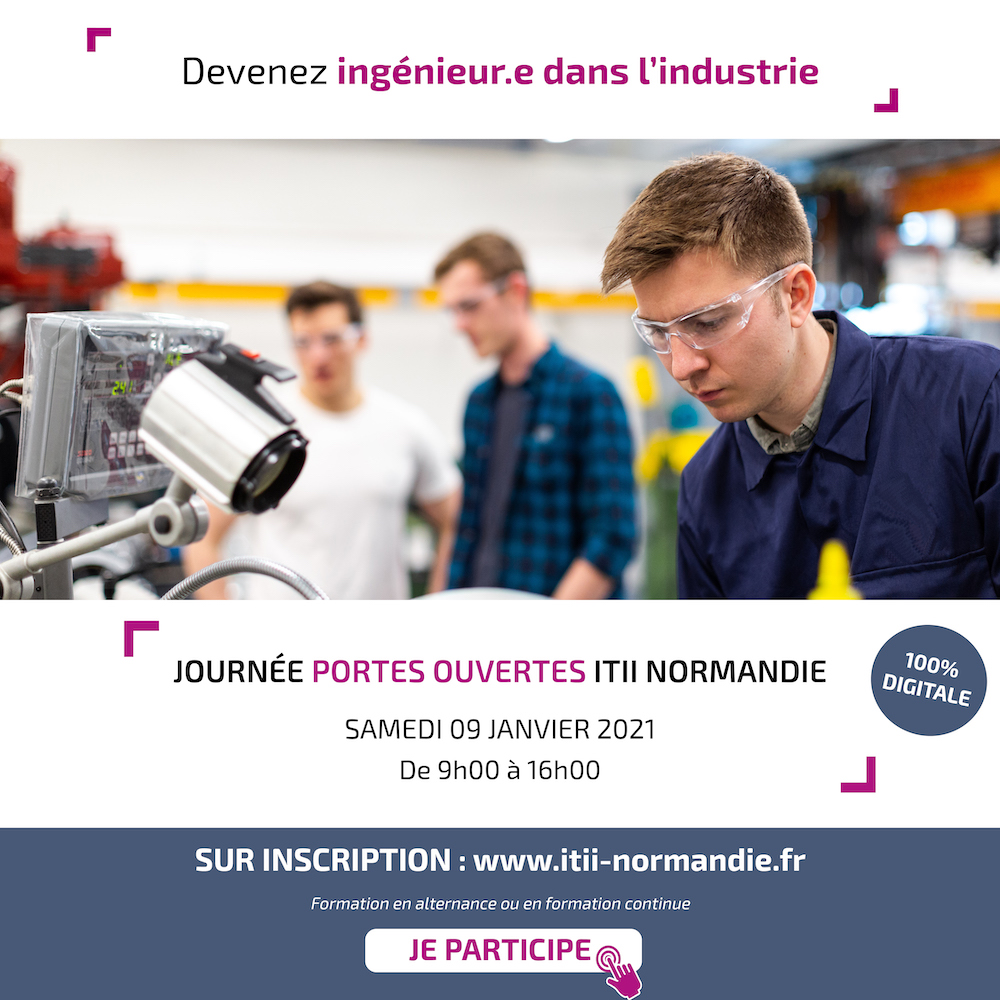 2ème Journée Portes Ouvertes 100% digitale de l’ITII Normandie