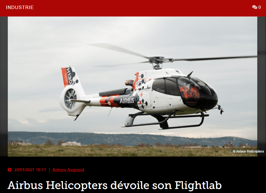 Airbus Helicopters dévoile son Flightlab