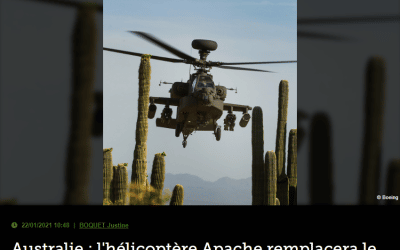 Australie : l&rsquo;hélicoptère Apache remplacera le Tigre